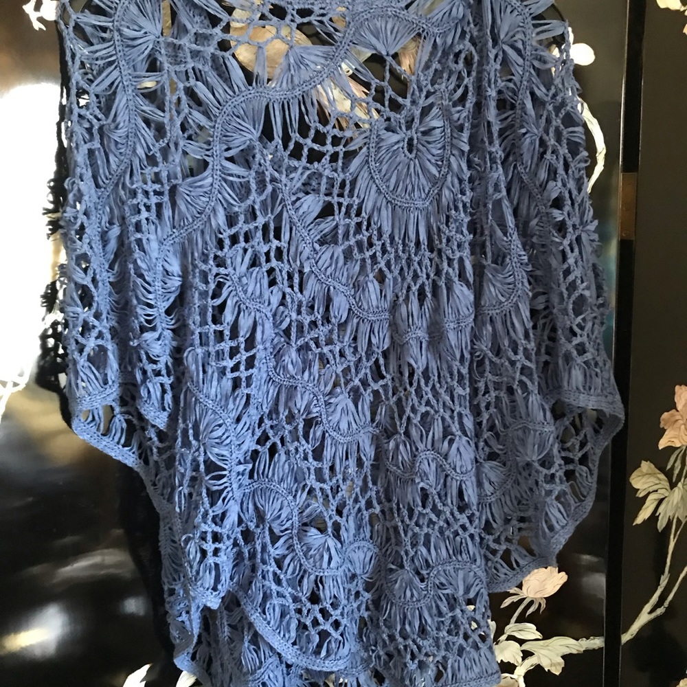 🐋Blue crochet top reduction sale 2026. - Picture 2 of 4